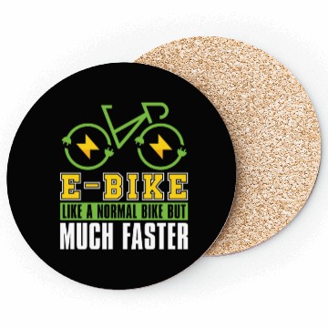 Discover Cycling Cyclist E Bike Coasters