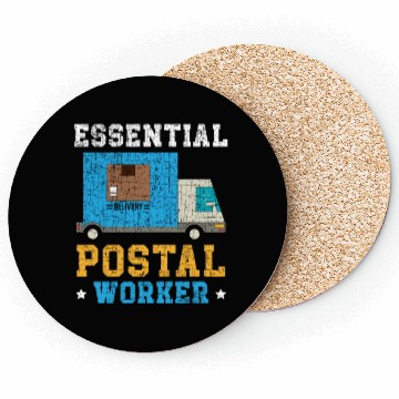 Discover Postal Worker Mail Lady Delivery Mail Escort Coasters