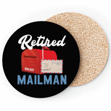 Discover Retired Mailman Delivery Mail Escort Retirement Coasters