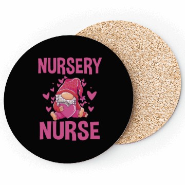 Discover Cute Newborn Nursery Nurse Gnome Coasters