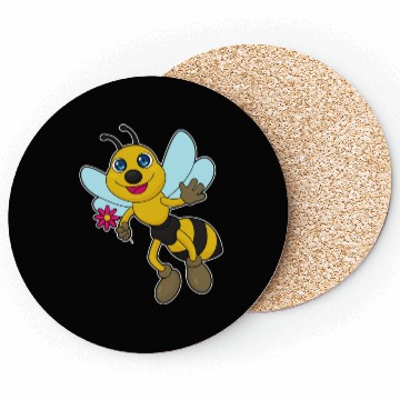 Discover Bee With Flower Coasters