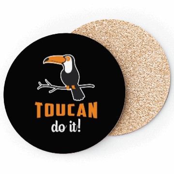 Discover Toucan Do It Bird Watcher Watching Retro Toucans Coasters