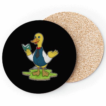 Discover Duck As Teacher With Book Coasters
