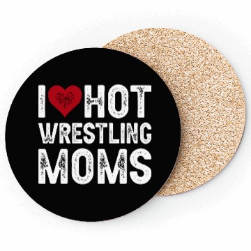 Discover I Love Hot Wrestling Moms Premium Mother's Day Coasters