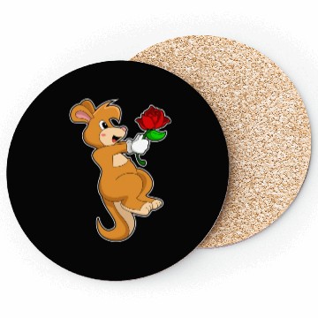 Discover Kangaroo With Flower Coasters