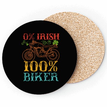 Discover 0% Irish 100% Biker Coasters