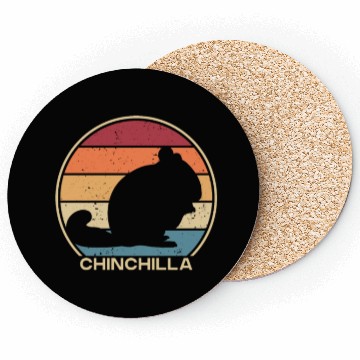 Discover Retro Short-Tailed Long-Tailed Chinchillidae Coasters