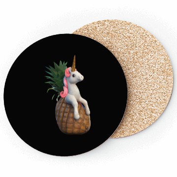 Discover Pineapple unicorn - tropical unicorn Coasters