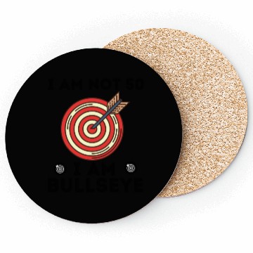 Discover I Am Bullseye Coasters