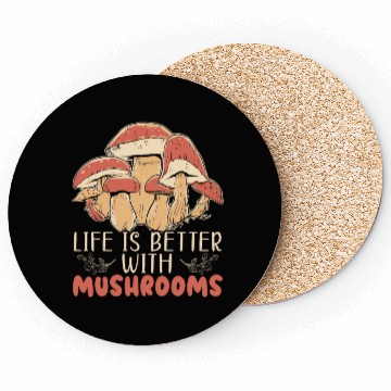 Discover Cottagecore Mushroom Aesthetic Nature Conservation Coasters