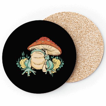 Discover Cottagecore Mushroom Aesthetic Nature Conservation Coasters
