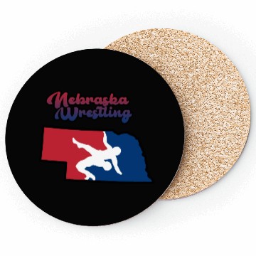 Discover Nebraska Wrestling (USA Colors) Coasters