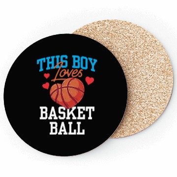 Discover This Boy Loves Basketball Coach Match Player Team Coasters