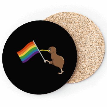 Discover Rainbow Kiwi Pride Coasters