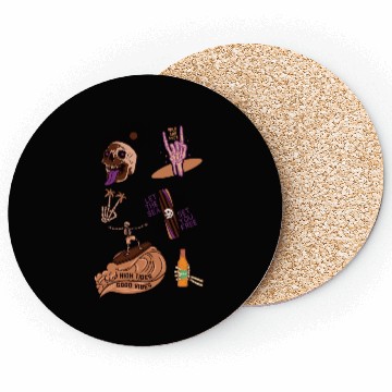 Discover Brown Purple Skeleton Coasters