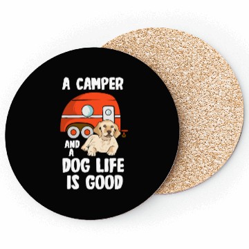 Discover Dog Lover Camping Animal Camper Outdoors Coasters