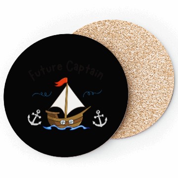 Discover Sailing Sailboat Future Captain Children Coasters