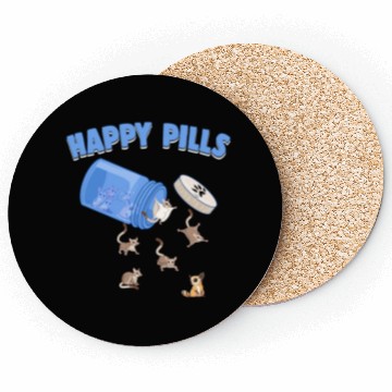 Discover Happy Pills Sugar Bears Funny Sugar Gliders Lover Coasters