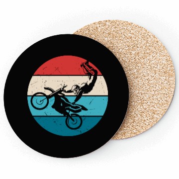 Discover Freestyle Motorcyclist Retro Coasters