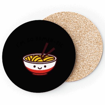 Discover I am so ramen-tic Coasters
