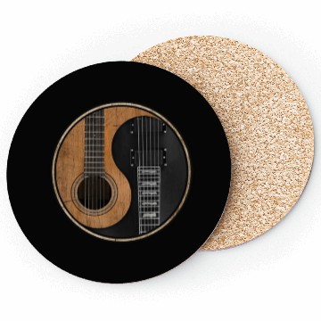 Discover Ying Yang Guitar ArTwork Coasters