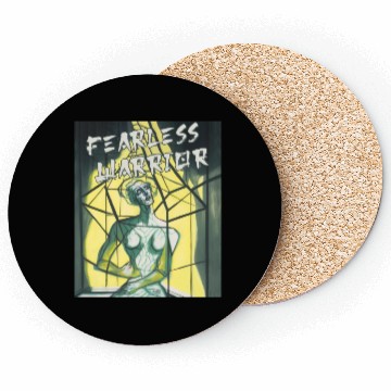 Discover Fearless Warrior Conquering Atychiphobia Coasters