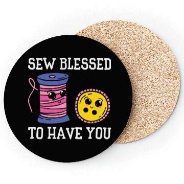 Discover Button Thread Sibling Goals Big Brother Sister Pun Coasters
