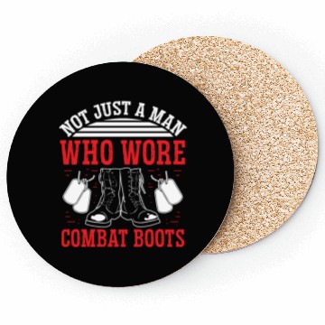 Discover Soldier not just combat boots military army Coasters