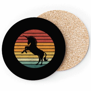Discover Unicorn Lover - Vintage Sunset Unicorn Coasters