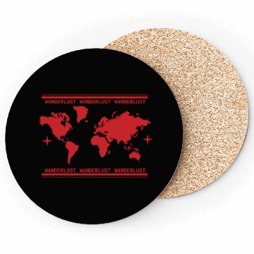 Discover Vacation Explore Holidays World Map Wanderlust Coasters