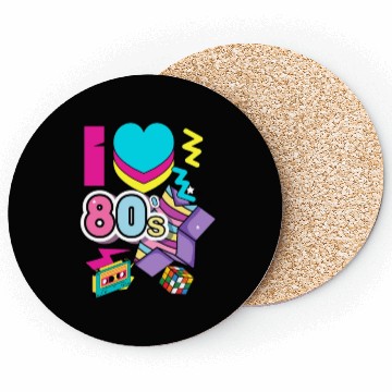 Discover I Love 80s funny 80s women style Coasters