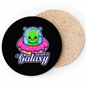 Discover Welcome to the new galaxy with donut UFO. Coasters