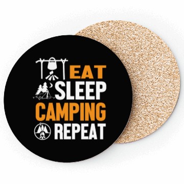 Discover Eat Sleep Camping Weekend Repeat Coasters
