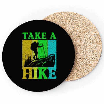 Discover Take a Hike Wanderlust Hiker Hiking Mountains Coasters