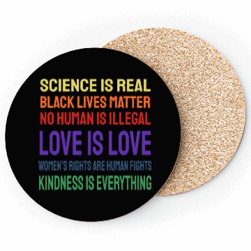 Discover Science Is Real Black Lives Matter Coasters