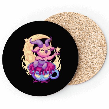 Discover Pastel Goth Kawaii Baphomet Tea Coasters