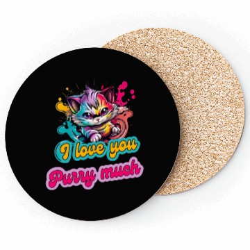 Discover Street Style Cat Graffiti Purry Much Art Coasters