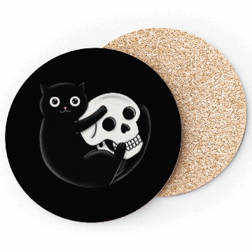 Discover Cat And Skull Coasters