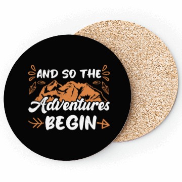 Discover And so the Adventure begins Wanderlust Hiking Coasters