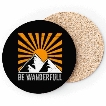 Discover Wanderfull Hiker Mountain fan Wanderlust Mountains Coasters