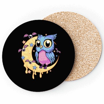Discover Pastel Goth Owl Coasters