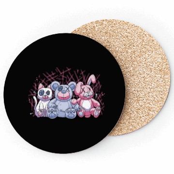 Discover Creepy Cuddly Toys Coasters