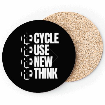 Discover Recycle Reuse Renew Rethink For Earth Day Coasters