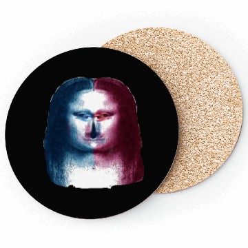 Discover Monalisa Concept Leonardo Da Vinci Coasters