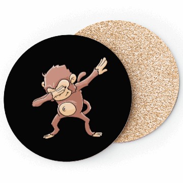 Discover Monkey Dabbing Primate Zookeeper Coasters