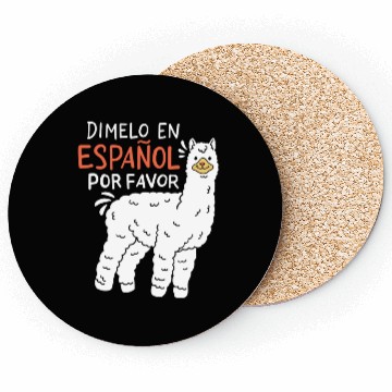 Discover Spanish Teacher Llama Coasters