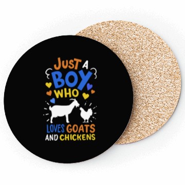 Discover Goats Chickens Farmer Goat Lover Chicken Lover Coasters