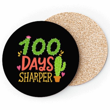 Discover 100 Days Of School Student Teacher Cactus Coasters