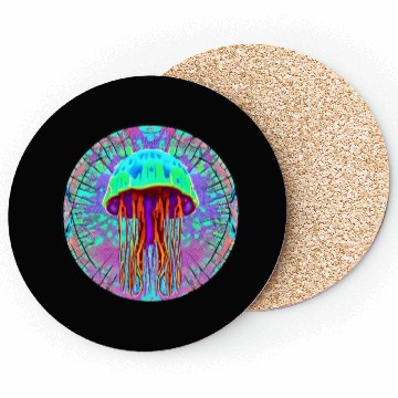 Discover Glowing Jellyfish Coasters