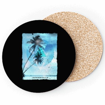 Discover Artistic Jacksonville Florida Palm Tree Vacation Coasters